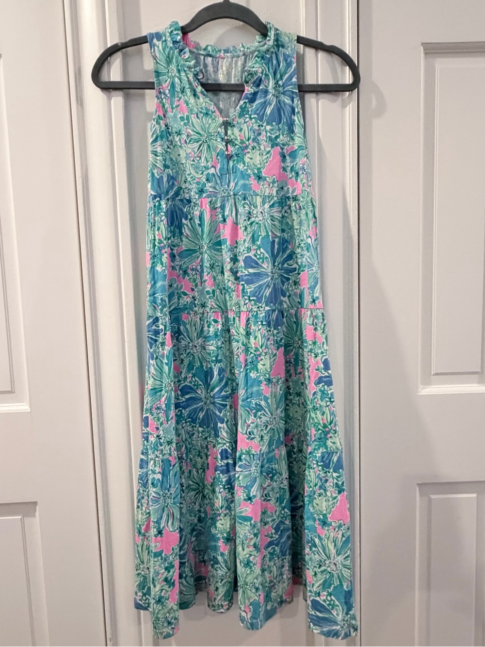 Girls SZ M 6-7 Lilly Pulitzer Maxi DLilly Pulitzer Maxi Dress Sleeveless